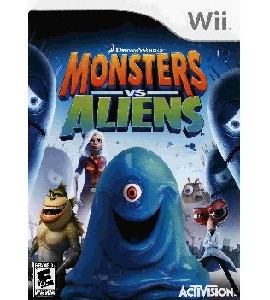 Wii - Monsters vs Aliens