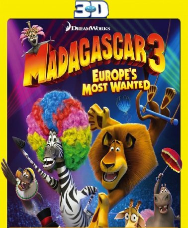 Blu-ray 3D - Madagascar 3: Europe's Most Wanted