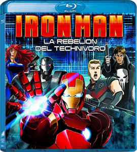 Blu - ray  -  Iron Man: Rise of the Technovore (Ironman Anime Movie)
