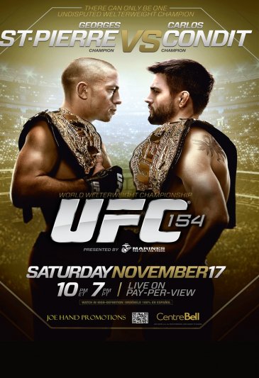 UFC 154 - St-Pierre vs Condit